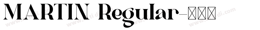 MARTIN Regular字体转换